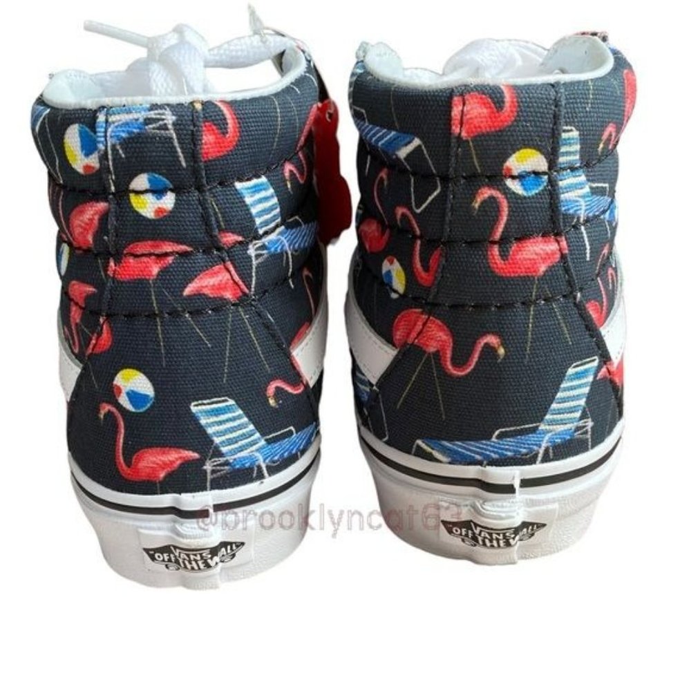 Vans Sk8 High Sneaker Black Reissue Pool Vibes 5.5, 4 - Picture 2 of 15